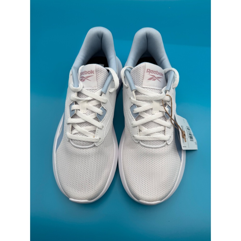Reebok Energen Lux Running Shoes Women 6.5 White Blue New 100209913 Sneakers